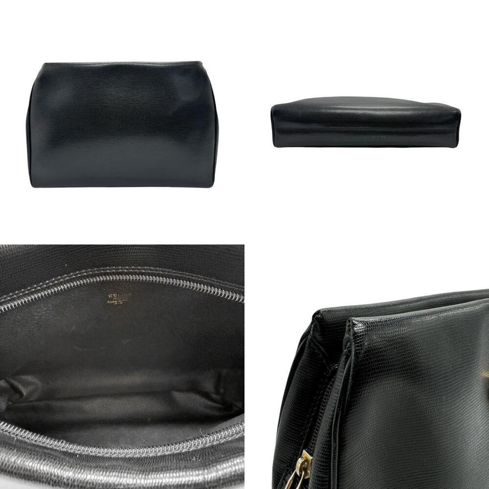 Celine Leather Shoulder Bag Black - Picture 3 of 4